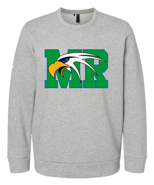 Maple River High School track_boys - Grey Heather Unisex Fleece Crewneck Sweatshirt