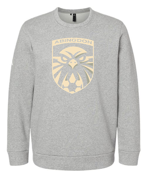 Abingdon High School soccer_boys - Grey Heather Unisex Fleece Crewneck Sweatshirt