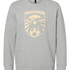 Abingdon High School soccer_boys - Grey Heather Unisex Fleece Crewneck Sweatshirt
