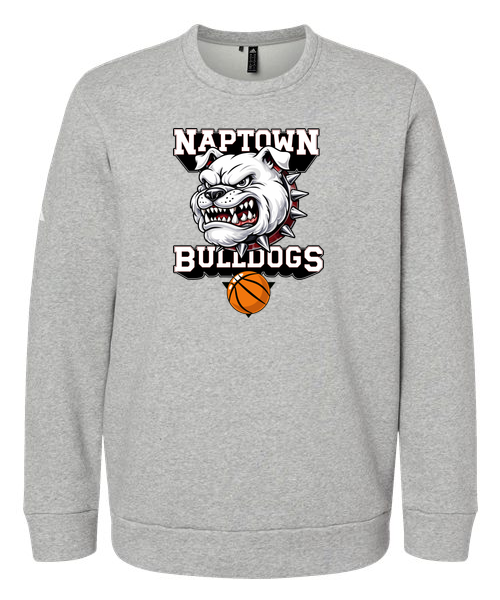 Naptown basketball_boys - Grey Heather Unisex Fleece Crewneck Sweatshirt