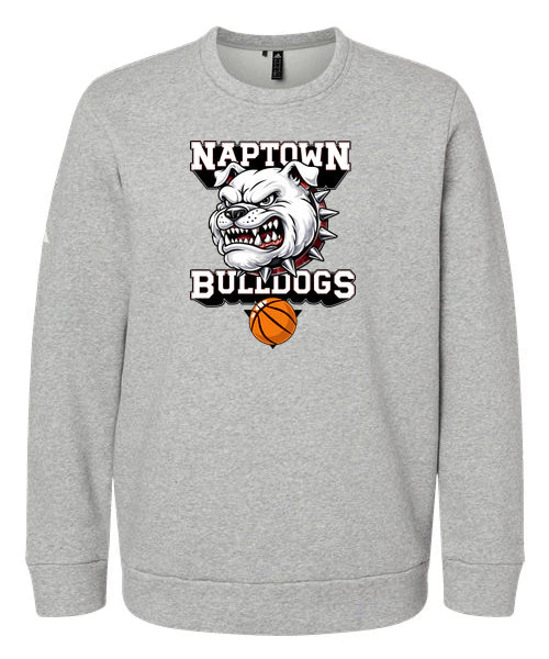 Naptown basketball_boys - Grey Heather Unisex Fleece Crewneck Sweatshirt