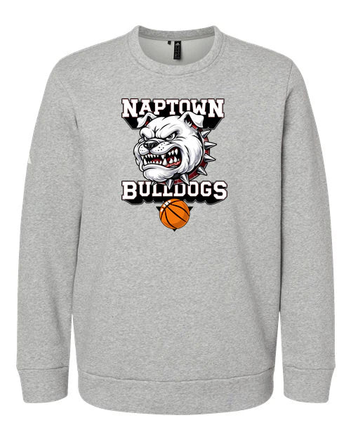 Naptown basketball_boys - Grey Heather Unisex Fleece Crewneck Sweatshirt