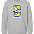 Clearview High School track_field - Grey Heather Unisex Fleece Crewneck Sweatshirt
