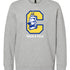 Clearview High School track_field - Grey Heather Unisex Fleece Crewneck Sweatshirt
