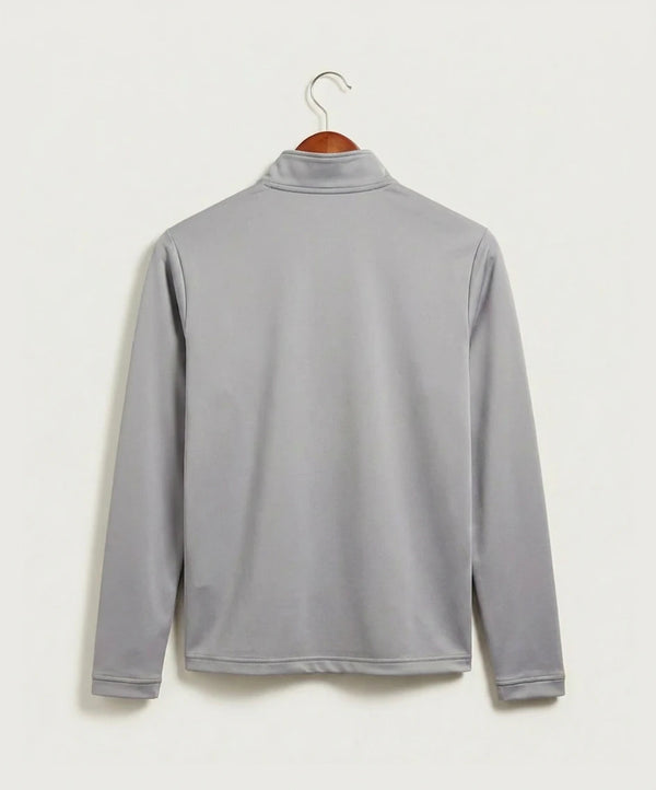 Forreston Basketball - Grey Three Men's Ultimate365 Lightweight Quarter-Zip Pullover (back)