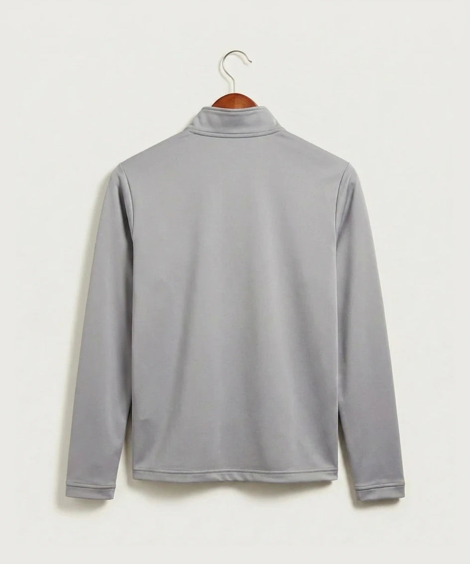 Eastview High School Volleyball (Girls) - Grey Three Men's Ultimate365 Lightweight Quarter-Zip Pullover (back)