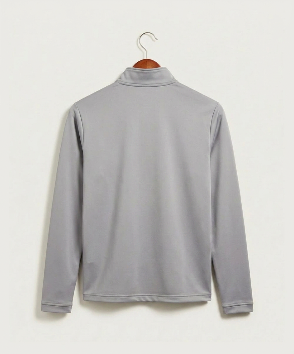 Goodhue High School Volleyball (Girls) - Grey Three Men's Ultimate365 Lightweight Quarter-Zip Pullover (back)