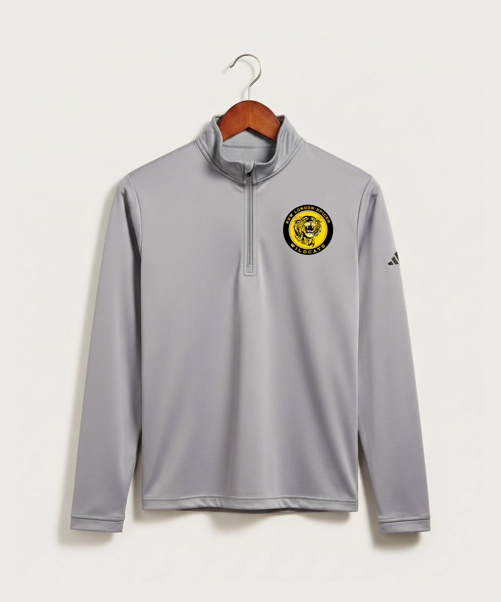 New London Spicer High School Football (Boys) - Grey Three Men's Ultimate365 Lightweight Quarter-Zip Pullover