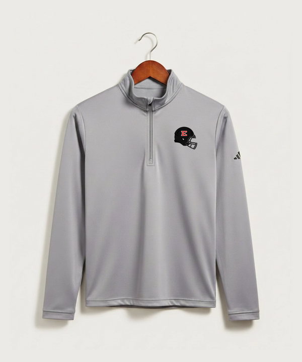 Duluth East High School Football (Boys) - Grey Three Men's Ultimate365 Lightweight Quarter-Zip Pullover