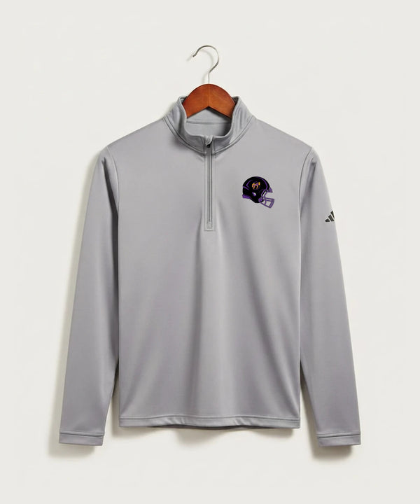 International Falls High School Football (Boys) - Grey Three Men's Ultimate365 Lightweight Quarter-Zip Pullover