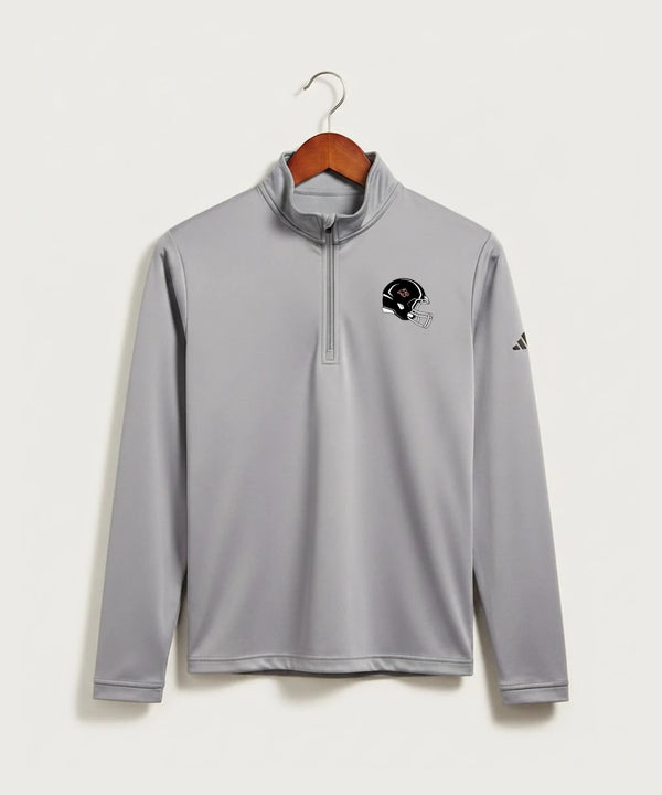 Milaca High School Football (Boys) - Grey Three Men's Ultimate365 Lightweight Quarter-Zip Pullover