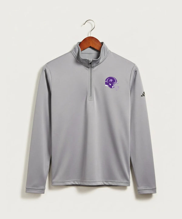 Polk County West Football (Boys) - Grey Three Men's Ultimate365 Lightweight Quarter-Zip Pullover