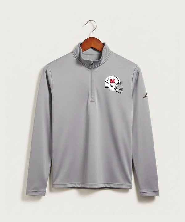 Mcgregor High School Football (Boys) - Grey Three Men's Ultimate365 Lightweight Quarter-Zip Pullover