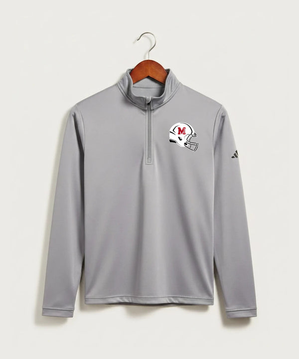 Mcgregor High School Football (Boys) - Grey Three Men's Ultimate365 Lightweight Quarter-Zip Pullover