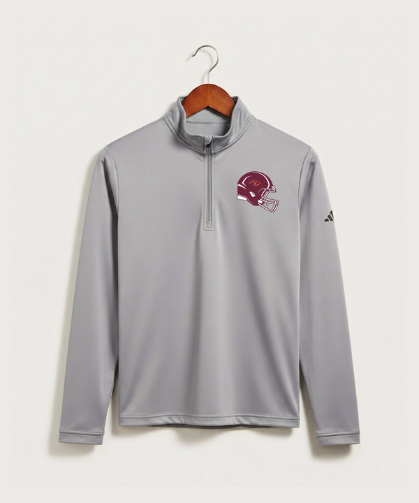 Pine Island High School Football (Boys) - Grey Three Men's Ultimate365 Lightweight Quarter-Zip Pullover