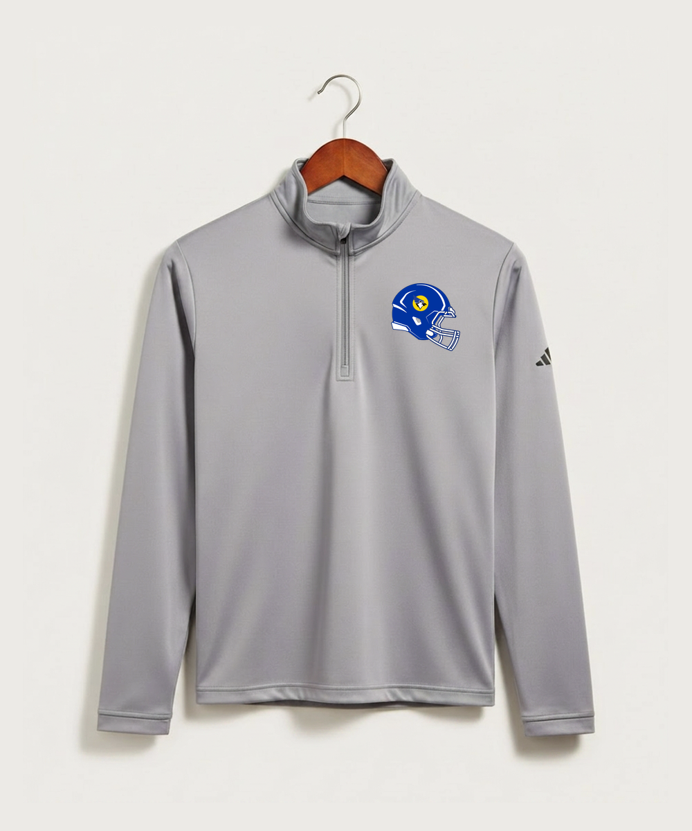 Waseca High School Football (Boys) - Grey Three Men's Ultimate365 Lightweight Quarter-Zip Pullover