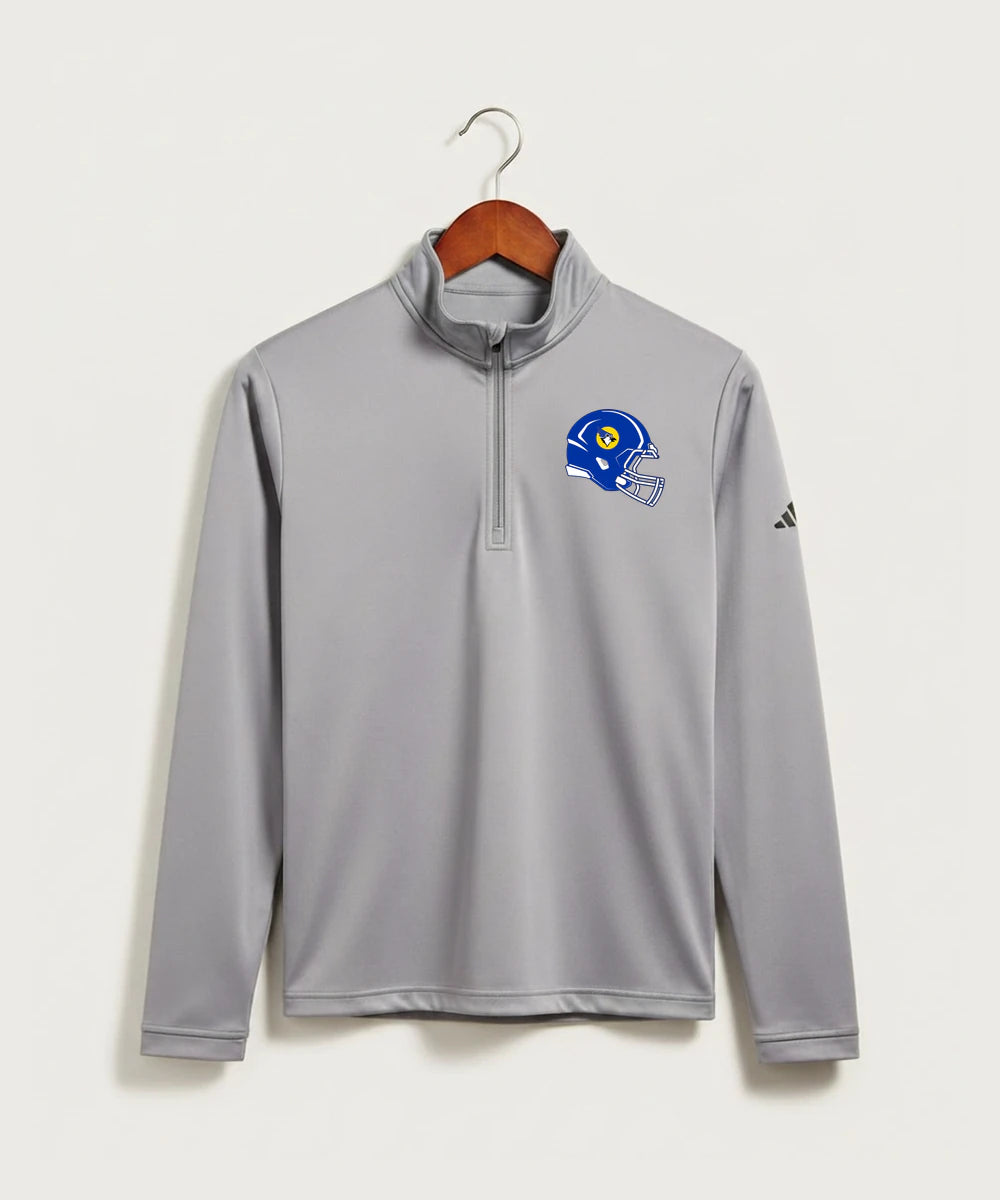 Waseca High School Football (Boys) - Grey Three Men's Ultimate365 Lightweight Quarter-Zip Pullover