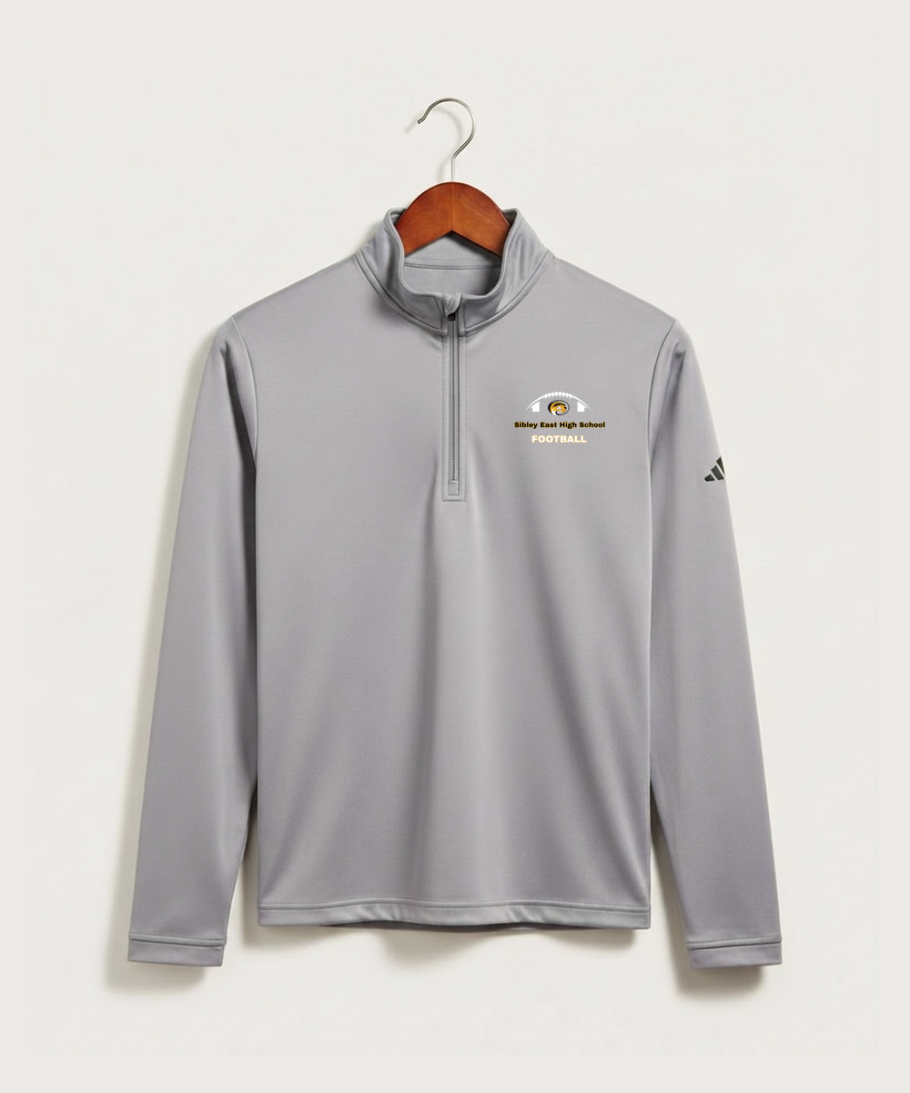 Sibley East High School Football (Boys) - Grey Three Men's Ultimate365 Lightweight Quarter-Zip Pullover