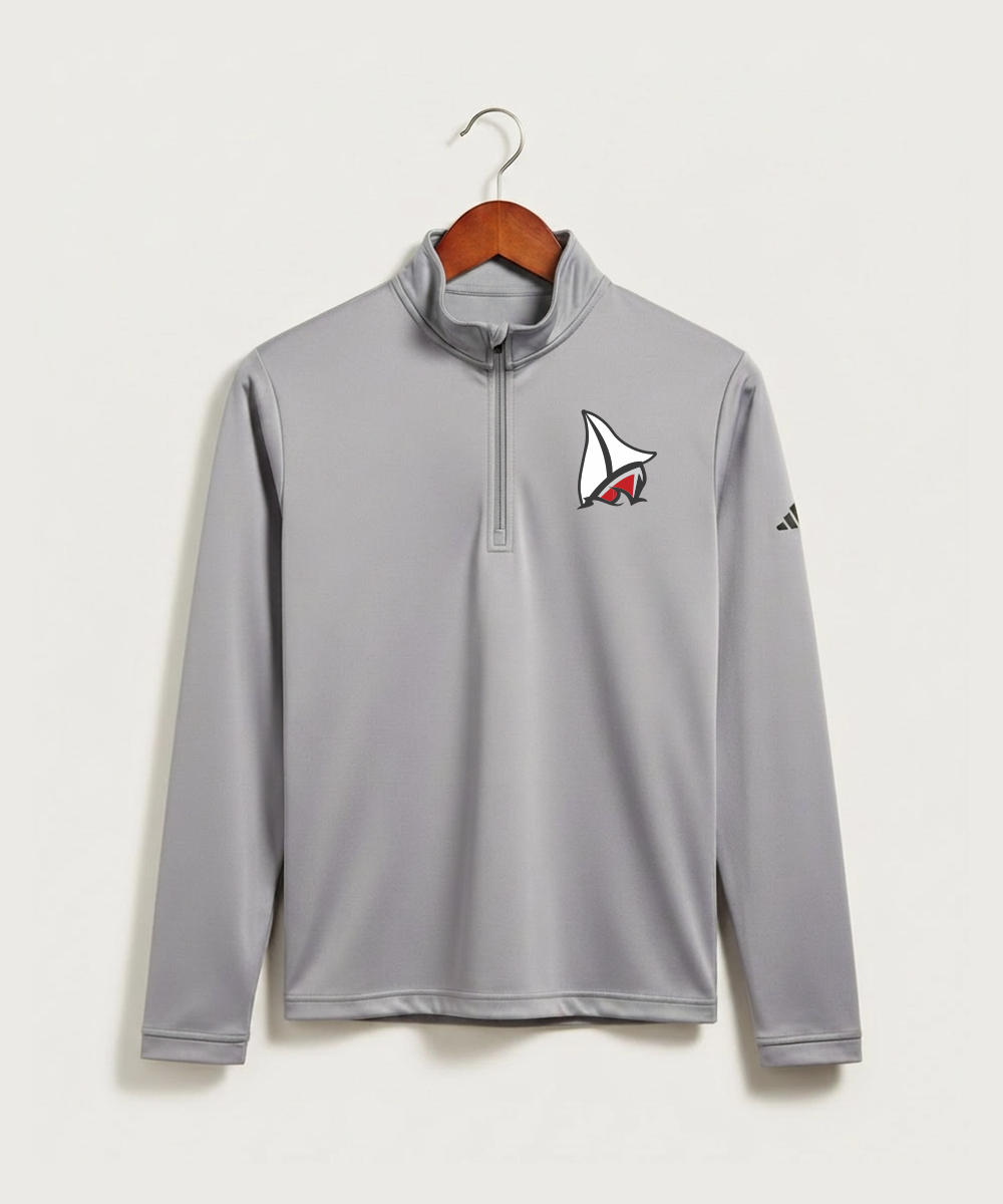 Detroit Lakes Community High School Football (Boys) - Grey Three Men's Ultimate365 Lightweight Quarter-Zip Pullover