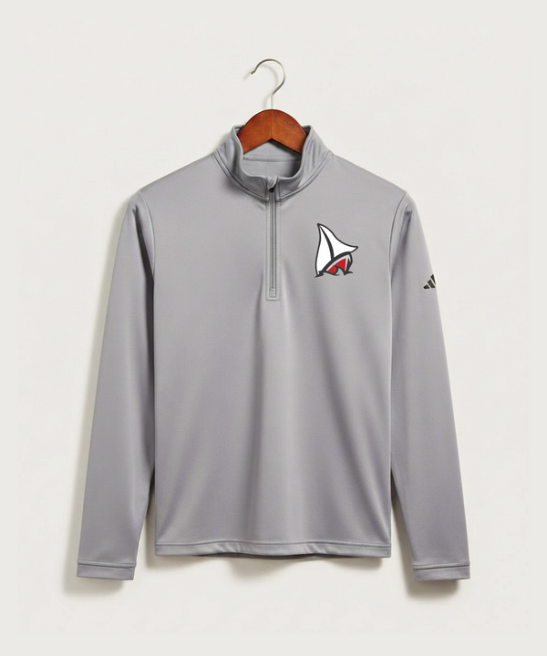 Detroit Lakes Community High School Football (Boys) - Grey Three Men's Ultimate365 Lightweight Quarter-Zip Pullover