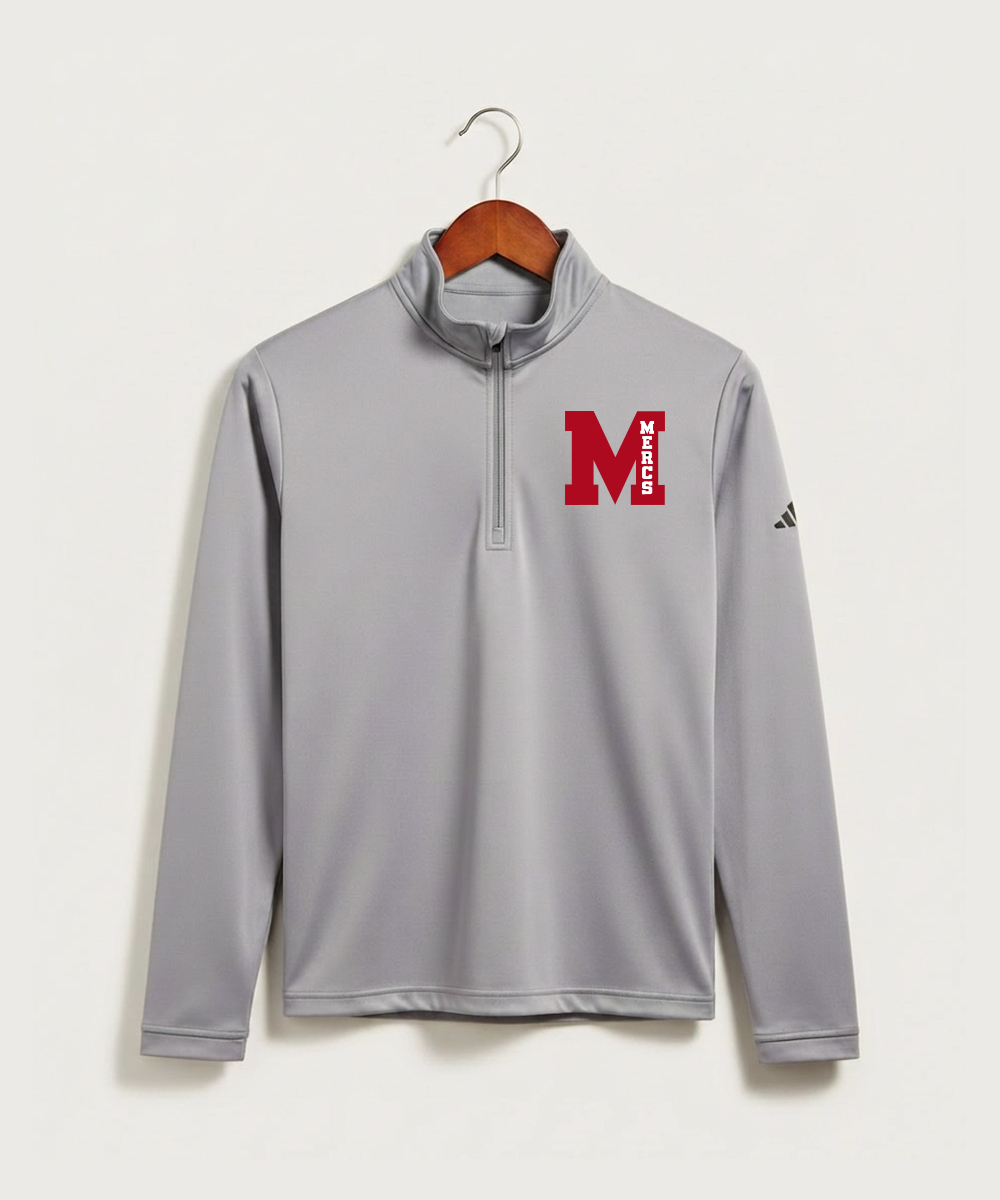 Mcgregor High School Football (Boys) - Grey Three Men's Ultimate365 Lightweight Quarter-Zip Pullover