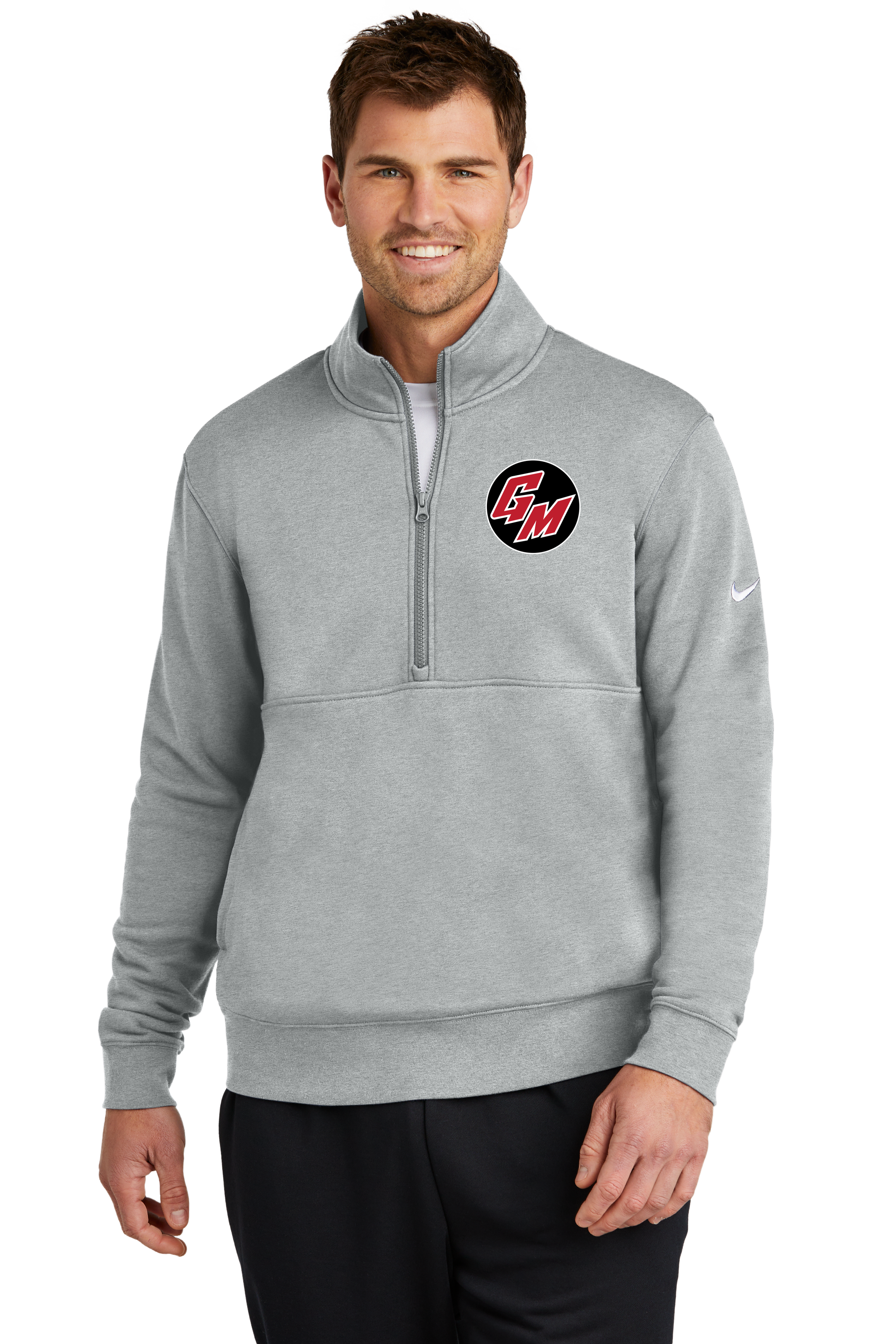 Final Test - Grey 1/2 Zip - Left Chest