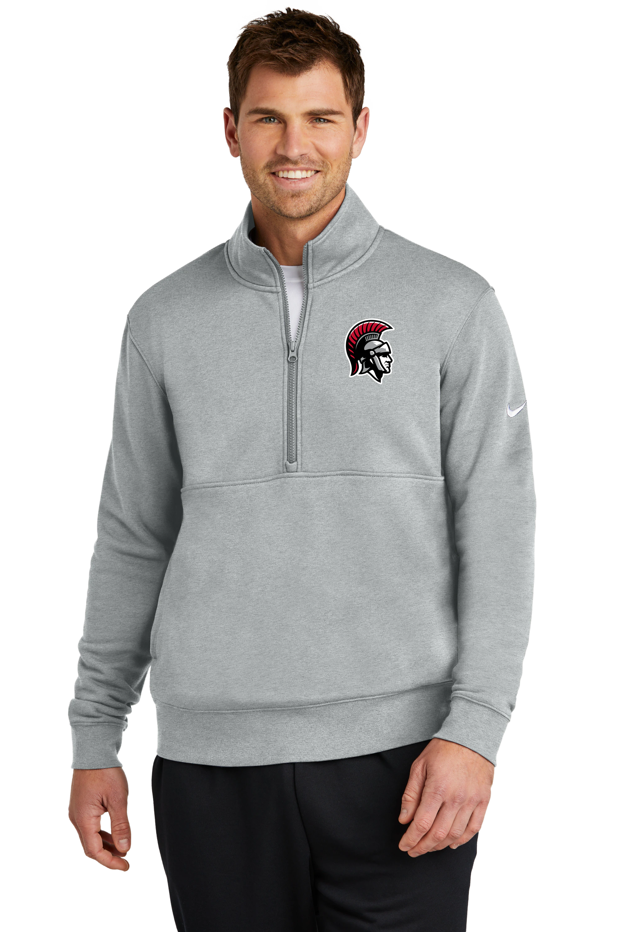 Team Store Example 2 - Grey 1/2 Zip - Left Chest