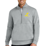 Lamberton LongSox Baseball - Grey 1/2 Zip - Left Chest