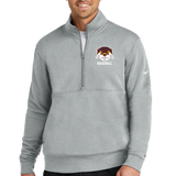 Fergus Falls Baseball - Grey 1/2 Zip - Left Chest