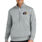 Montevideo Baseball - Grey 1/2 Zip - Left Chest