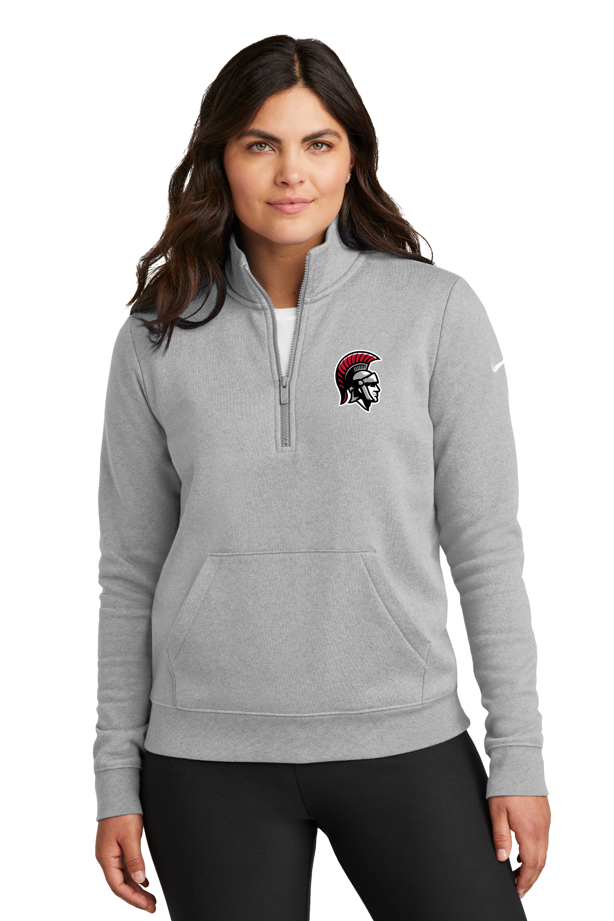 Worthington Baseball - Grey 1/2 Zip - Left Chest