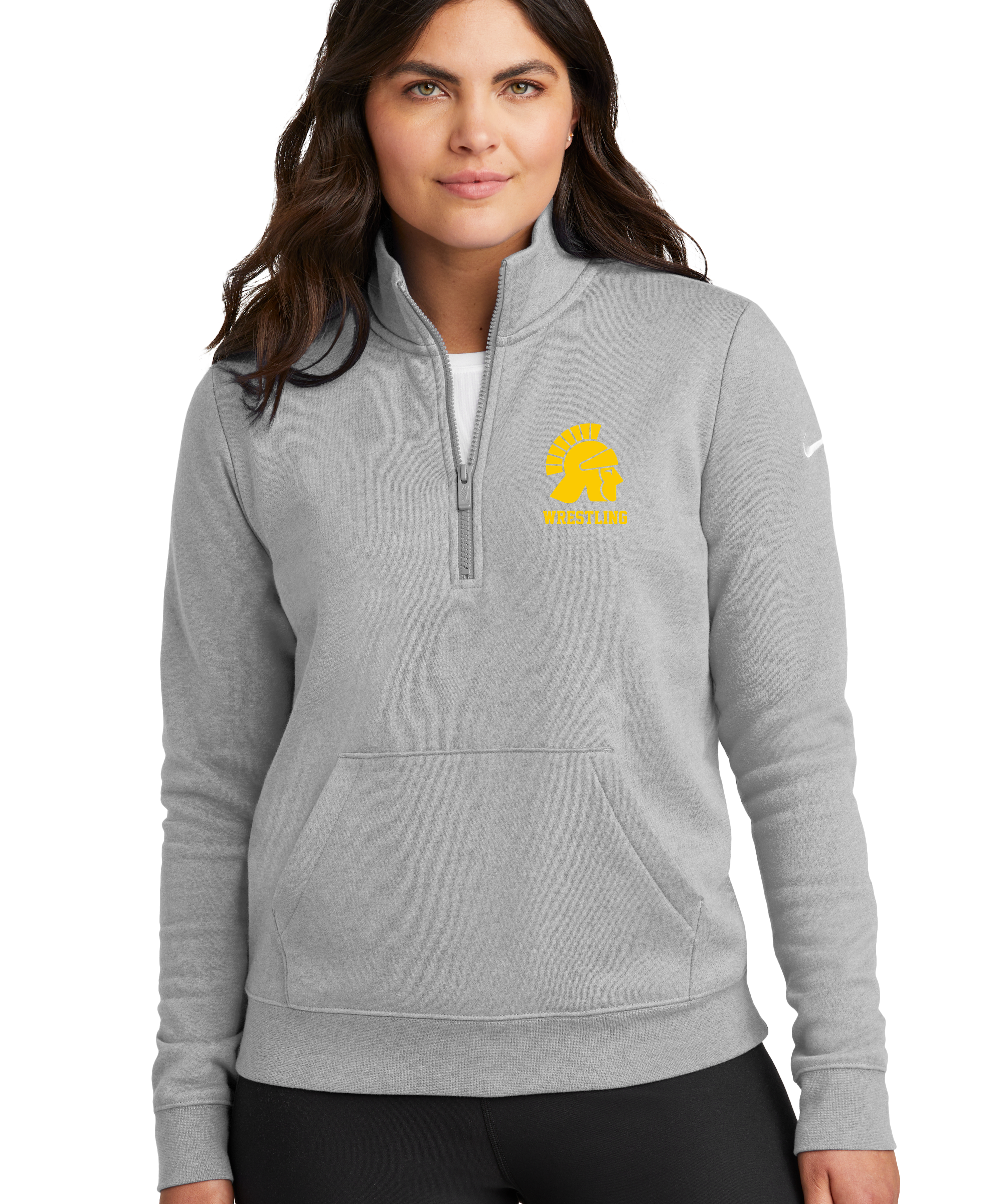 Testing - Grey 1/2 Zip - Left Chest