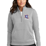 Carlton Wrenshall Softball - Grey 1/2 Zip - Left Chest