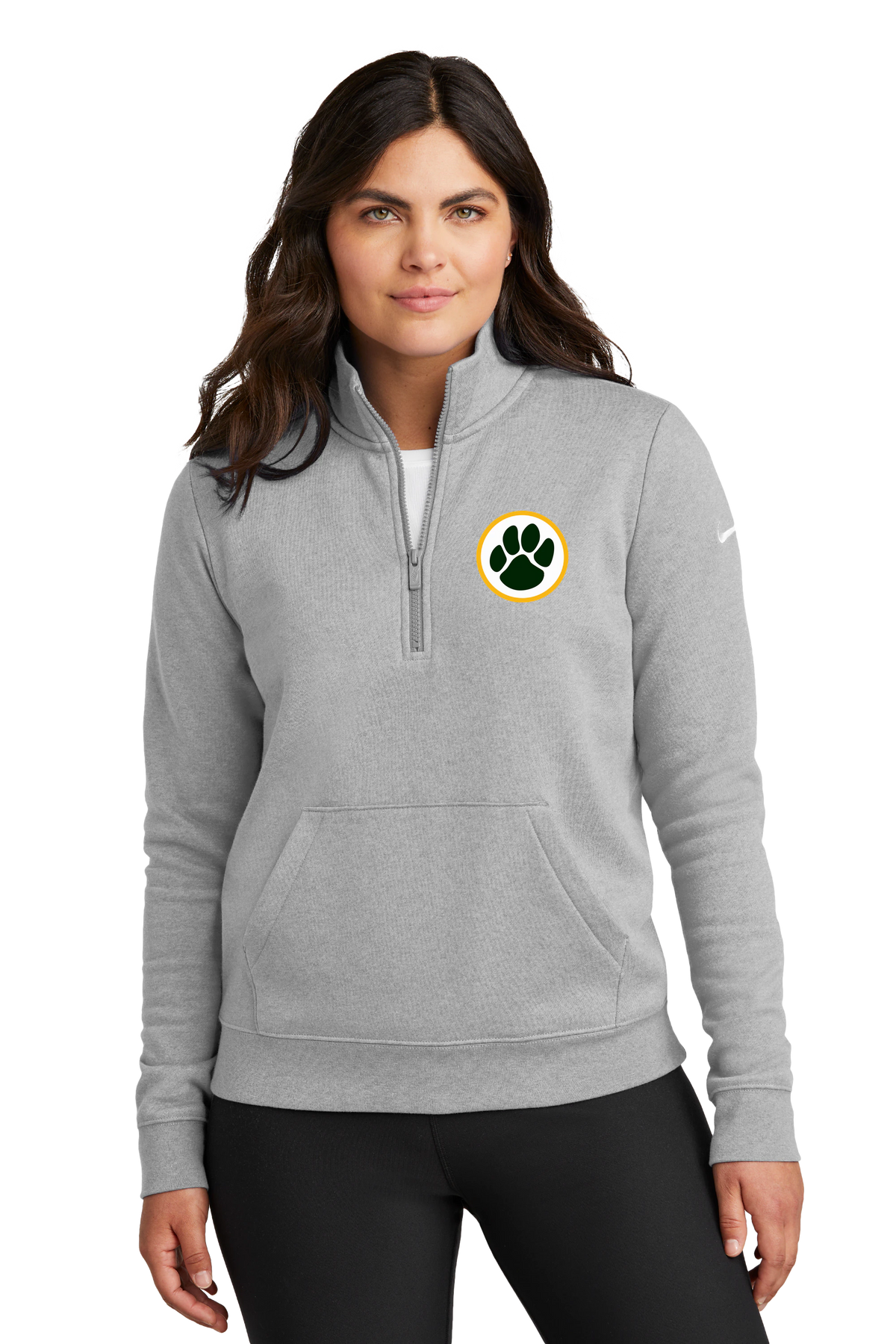 Ashwaubenon High School Baseball (Boys) - Grey 1/2 Zip - Left Chest