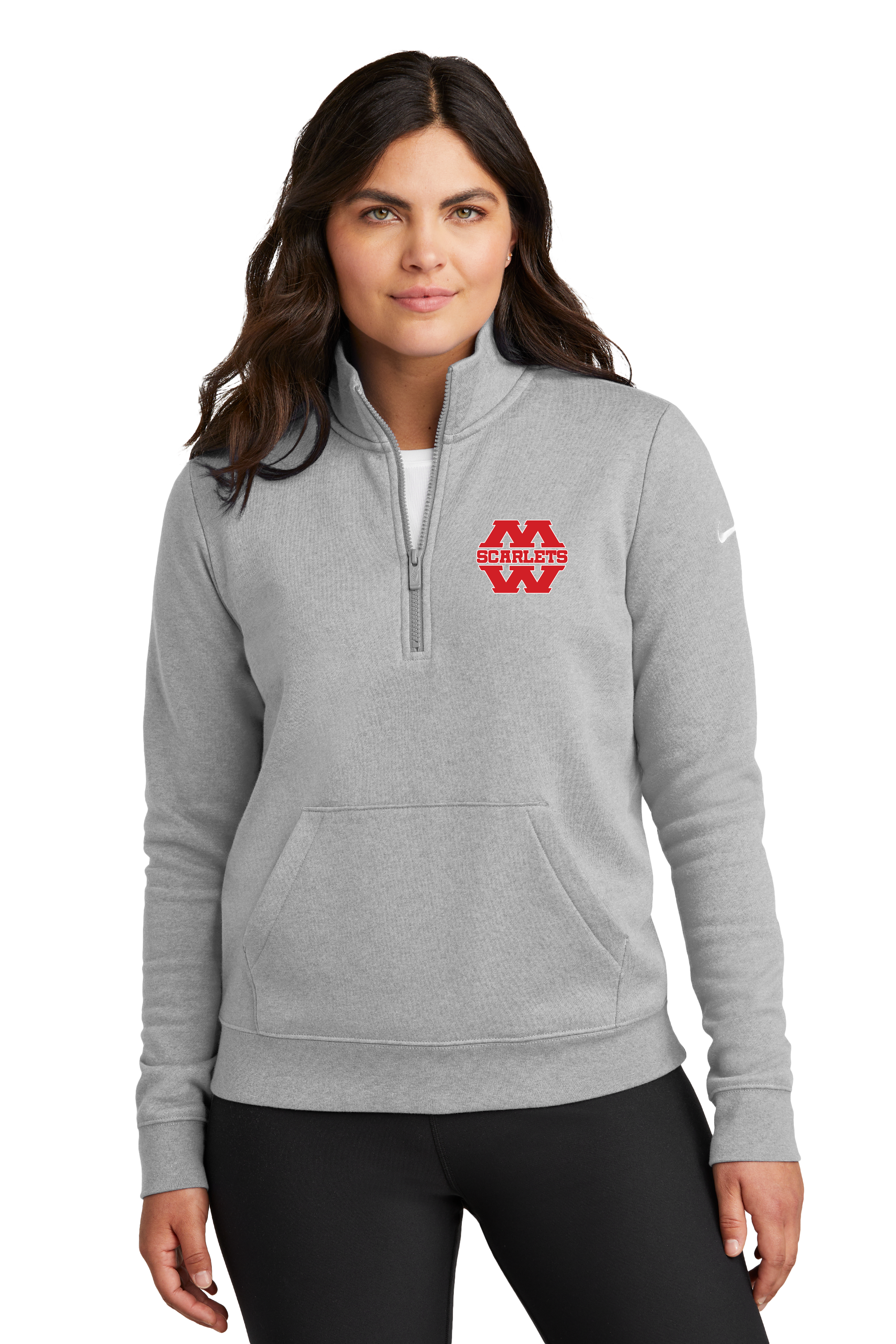 Mankato West Track - Grey 1/2 Zip - Left Chest