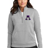 Albany Baseball and Softball - Grey 1/2 Zip - Left Chest