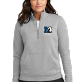New York Mills Baseball - Grey 1/2 Zip - Left Chest