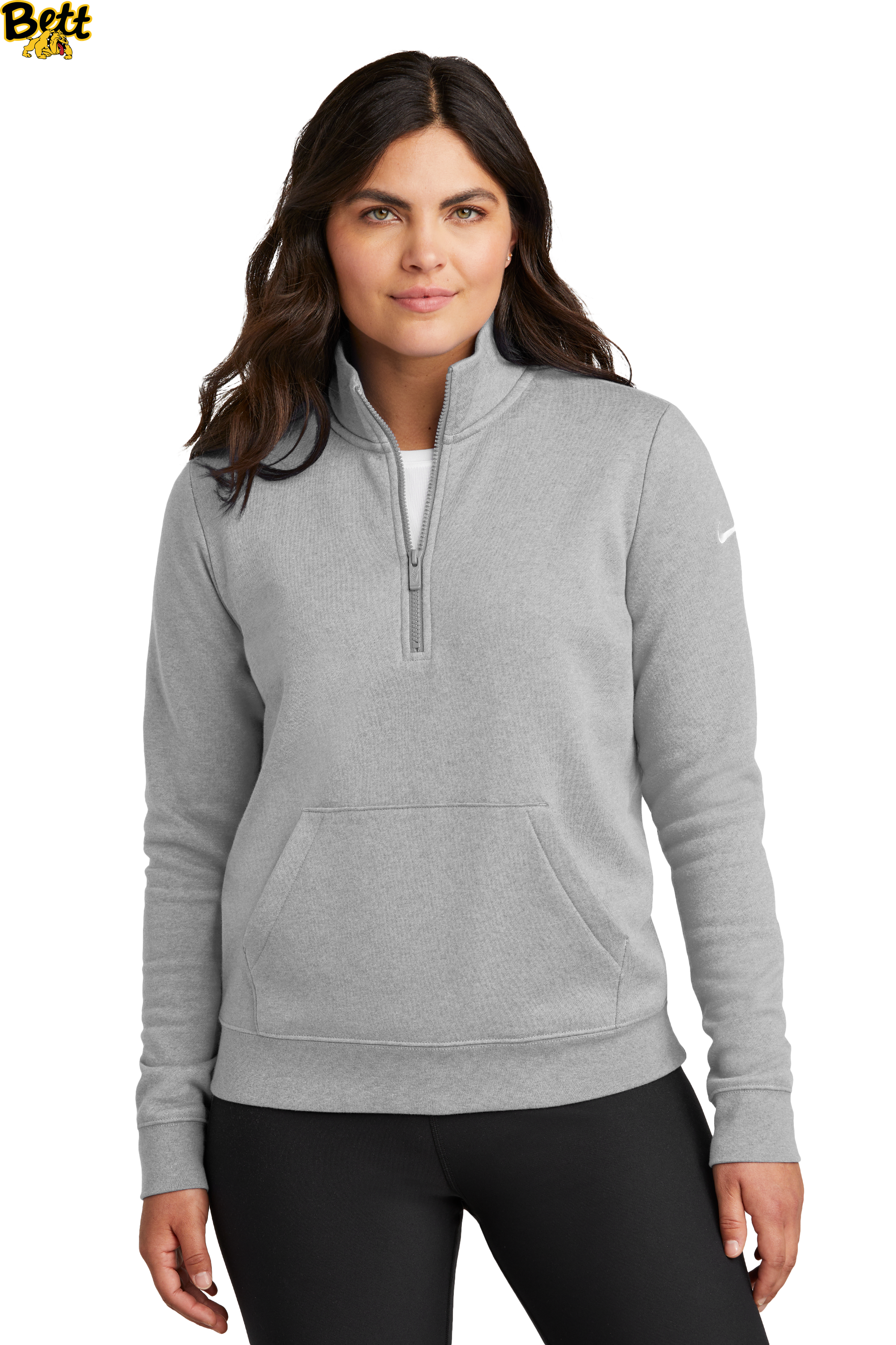 Test 222 - Grey 1/2 Zip - Left Chest