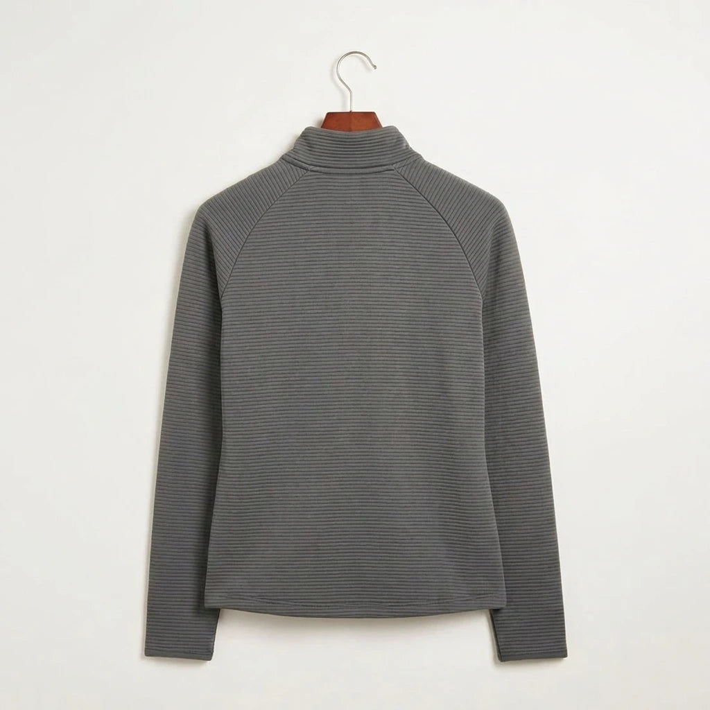 Hershey High School Volleyball Team Store - Grey Quarter Zip - Left Chest (back)