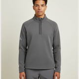 Notre Dame High School Team Store - Grey Quarter Zip - Left Chest (model)