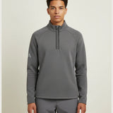 Notre Dame High School Team Store - Grey Quarter Zip - Left Chest (model)