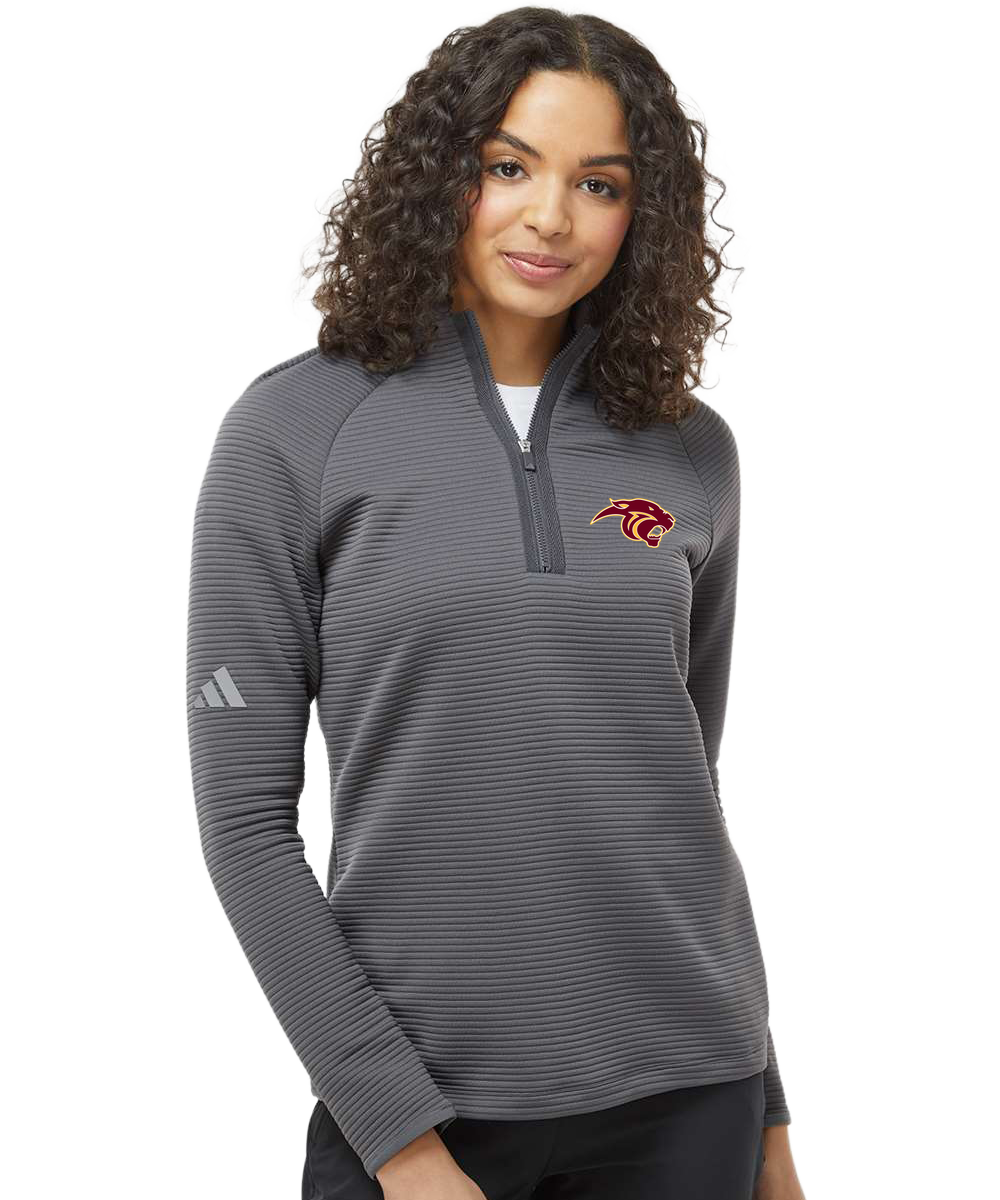 Pine Island Football - Grey Quarter Zip - Left Chest