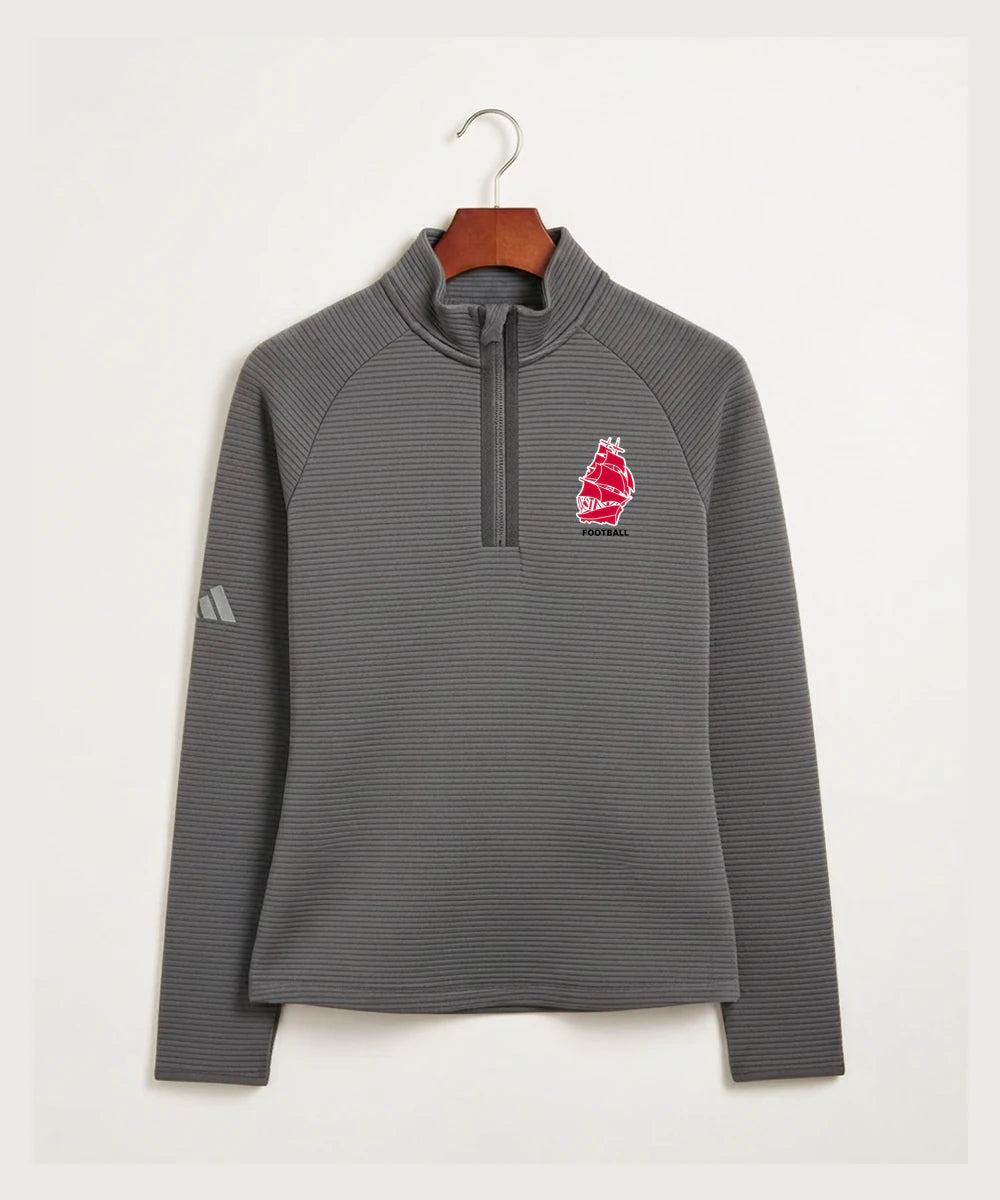 Amboy Football general - Grey Quarter Zip - Left Chest