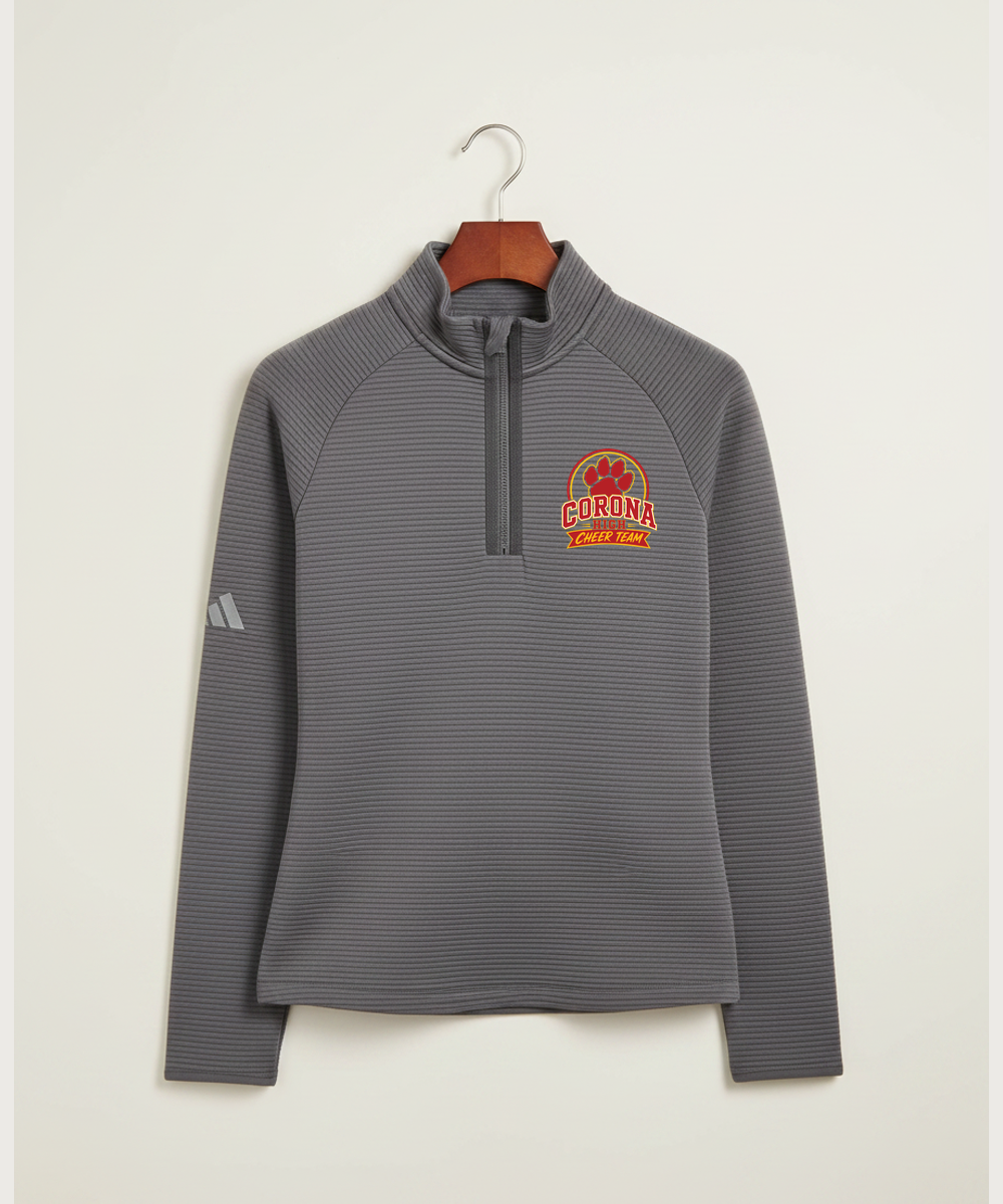 Corona Senior High School Cheer - Grey Quarter Zip - Left Chest