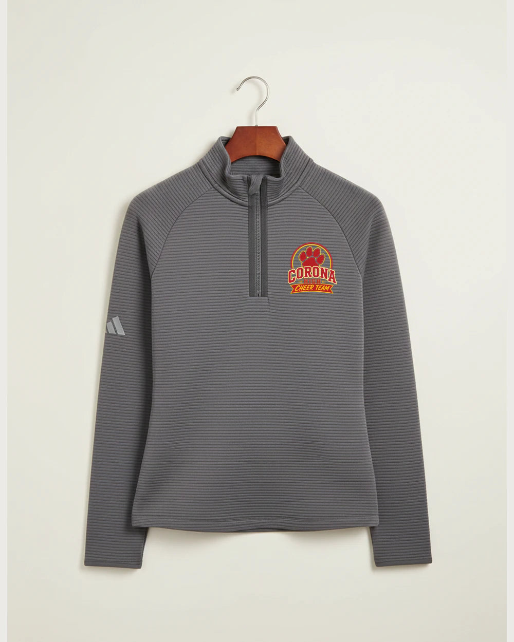 Corona Senior High School Cheer - Grey Quarter Zip - Left Chest