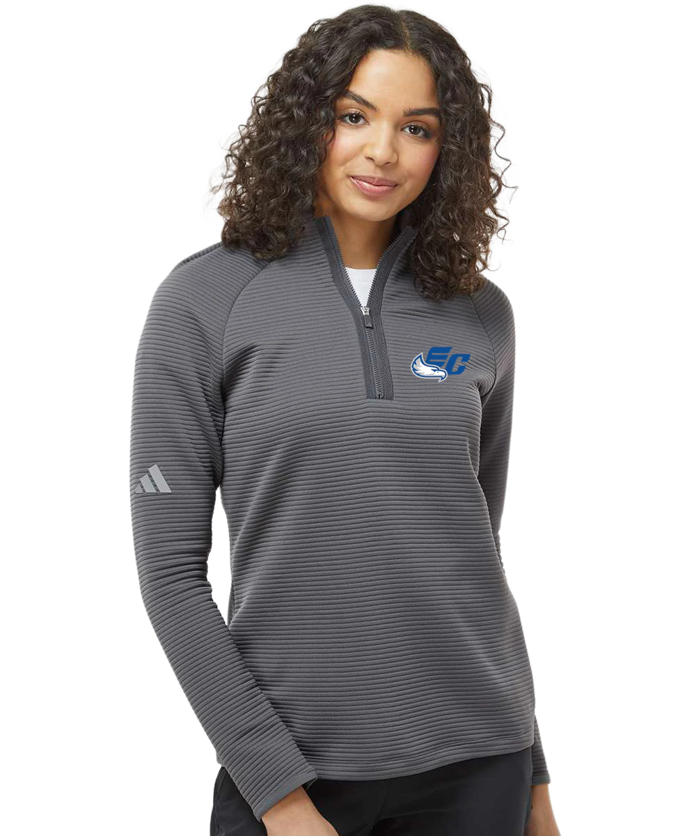 East Central Spring Sports - Grey Quarter Zip - Left Chest