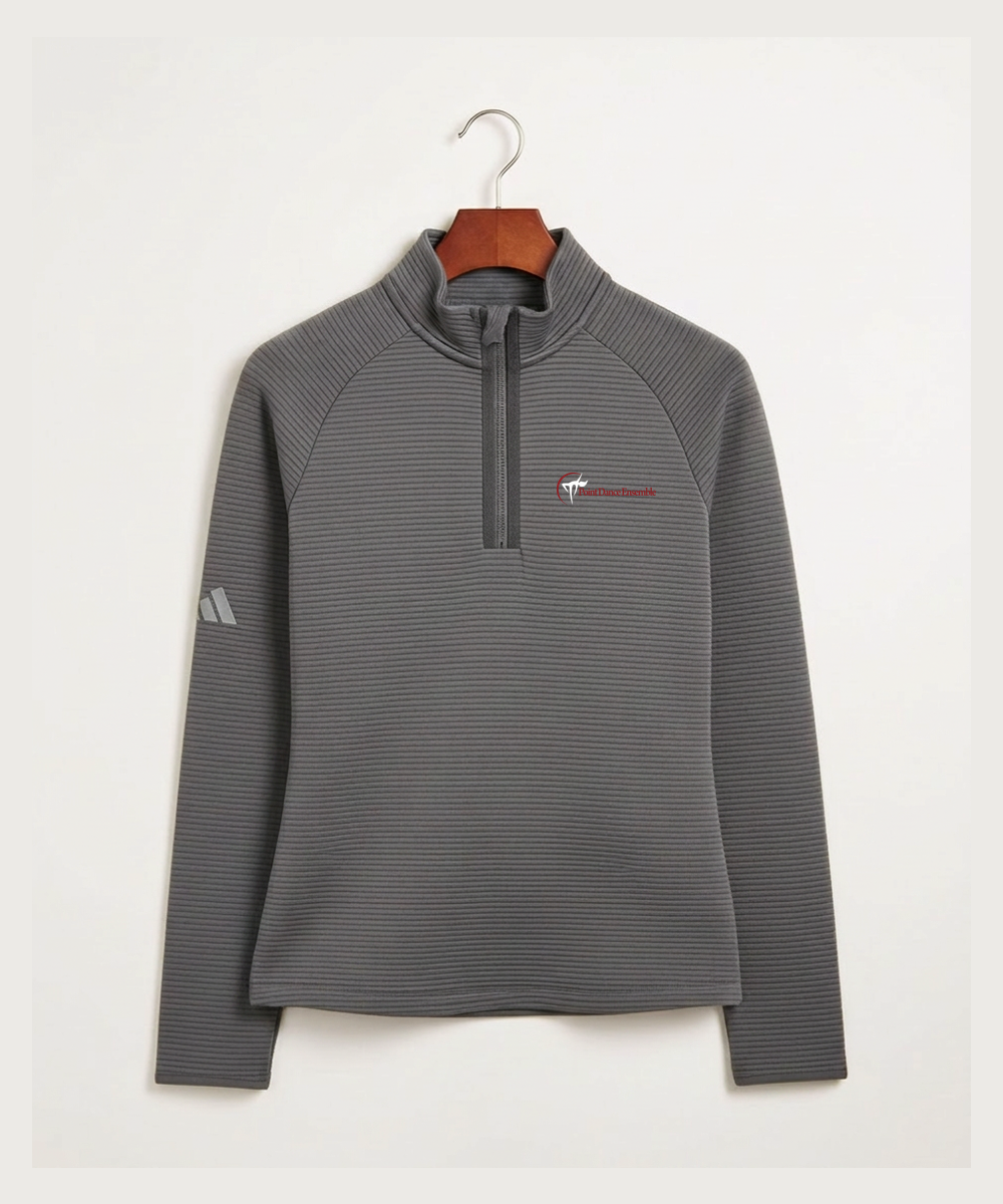 Point Dance Ensemble Dance - Grey Quarter Zip - Left Chest