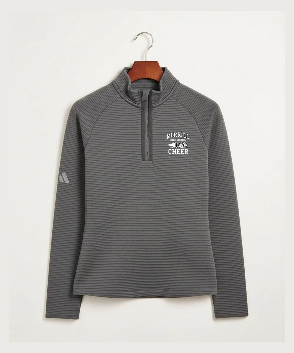 Merrill Dance and Cheer - Grey Quarter Zip - Left Chest