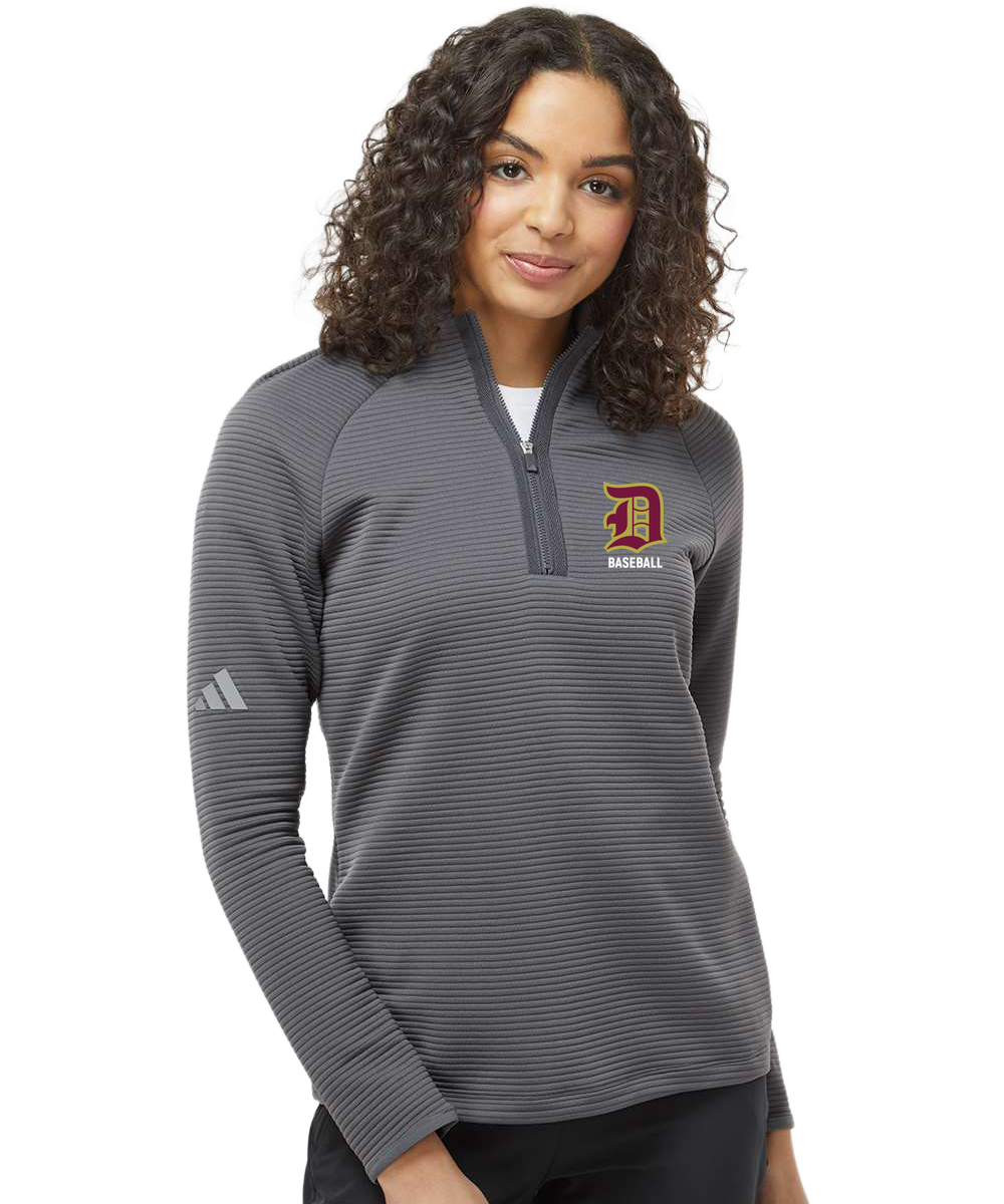 Denfeld Baseball - Grey Quarter Zip - Left Chest