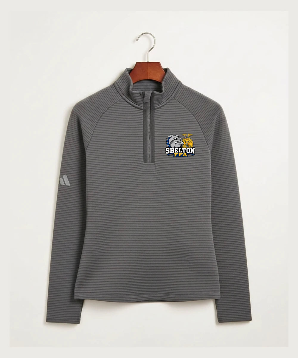Shelton High School FFA general - Grey Quarter Zip - Left Chest